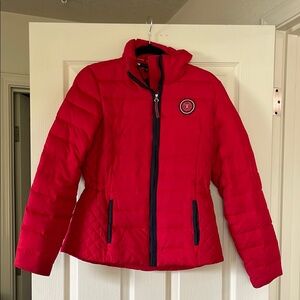 Women's Red Puffer Jacket